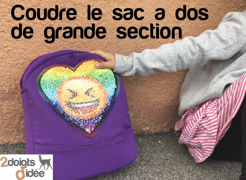 coudre le sac a dos de grande section 