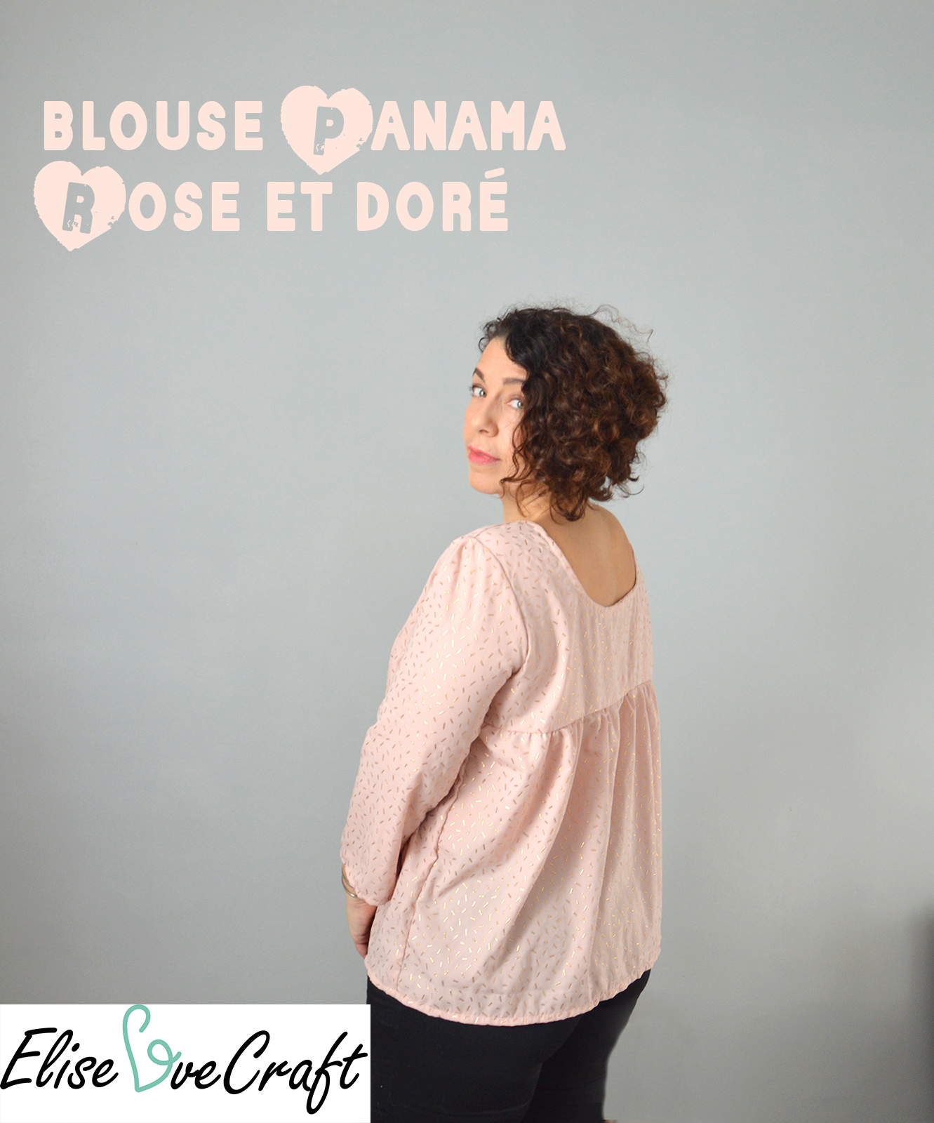 blouse panama rose pinit