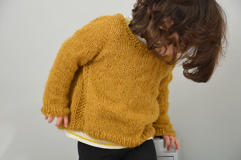 pull 36mois tricot maison