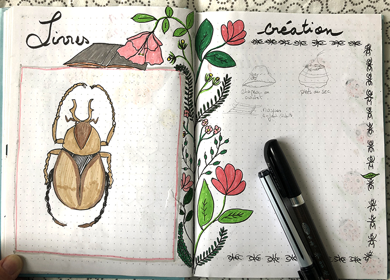 books trackers insects BuJo