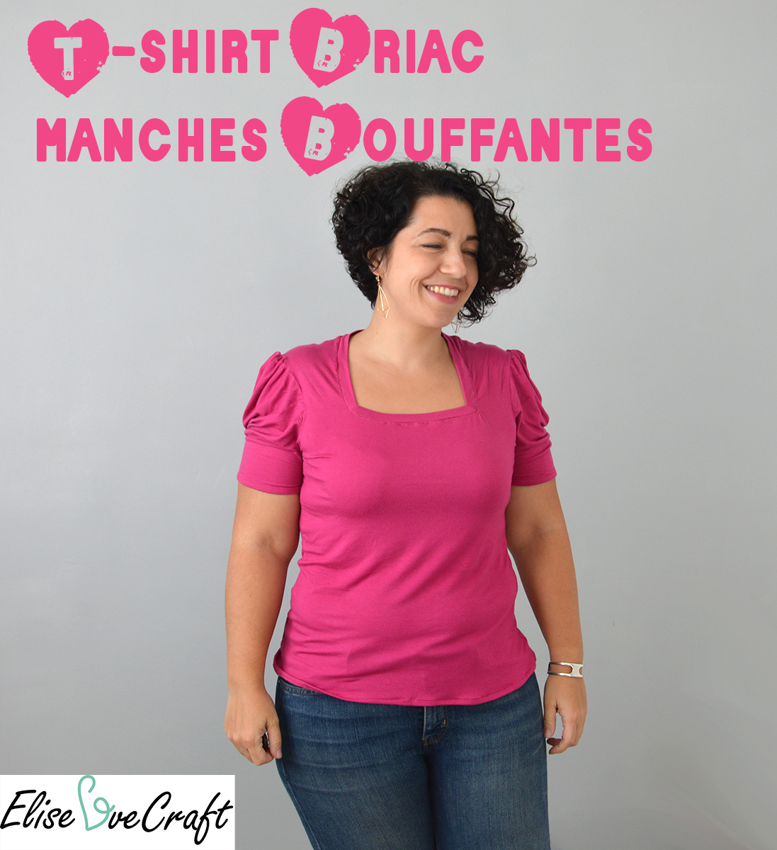 t-shirt Briac manches bouffantes Pin It