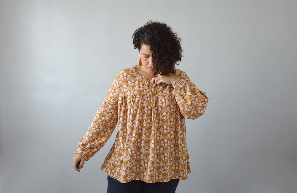 patte boutonage blouse Camille