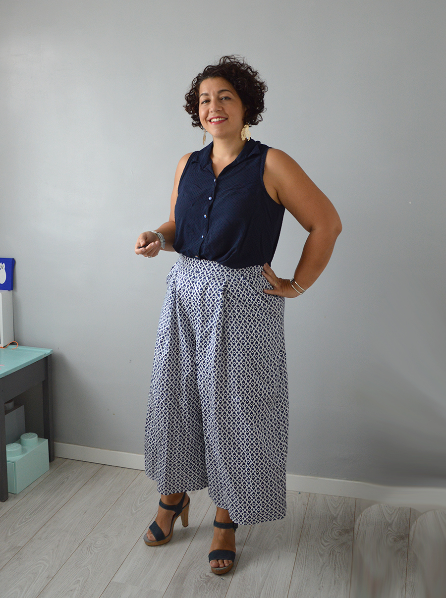 jupe-culotte Dressed bleue