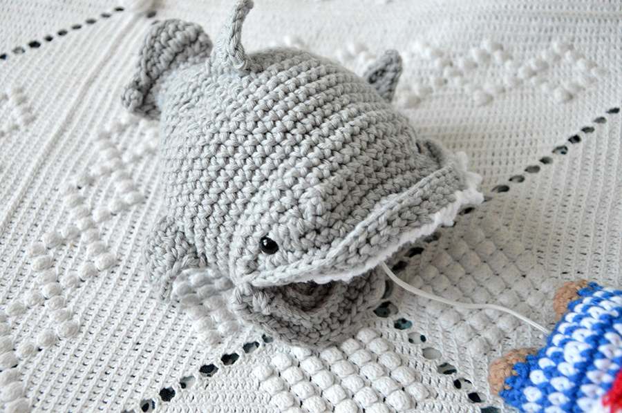 requin crochet coton Drops