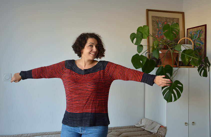 Le pull Ordinary Love : des rayures !