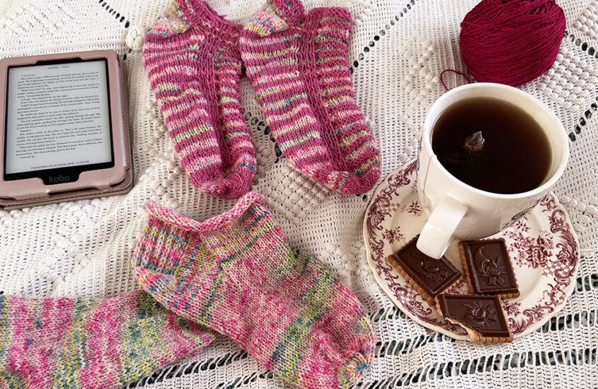 Les socquettes tricotées au Canada