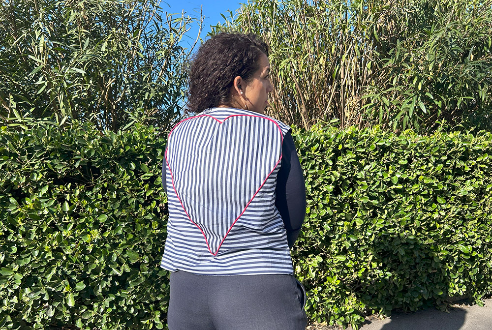 coudre passepoil gilet Vik