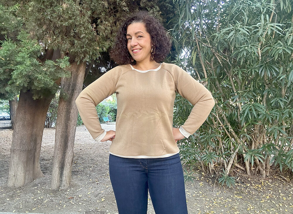 sweat maelle beige