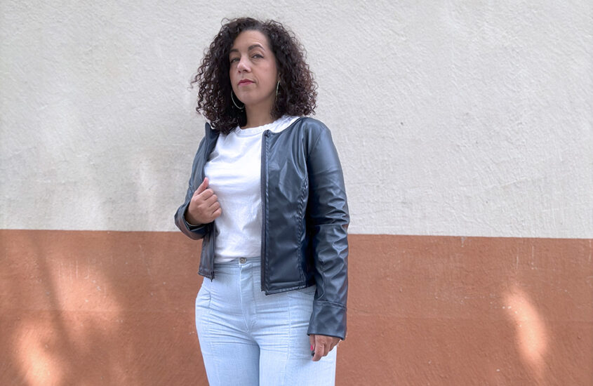 Veste Mona en simili cuir : la star de la demie saison !